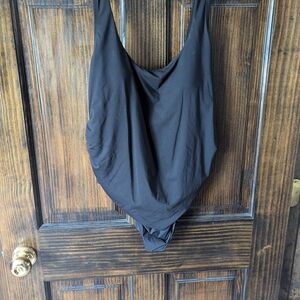 Black Maternity One-Piece Swimsuit